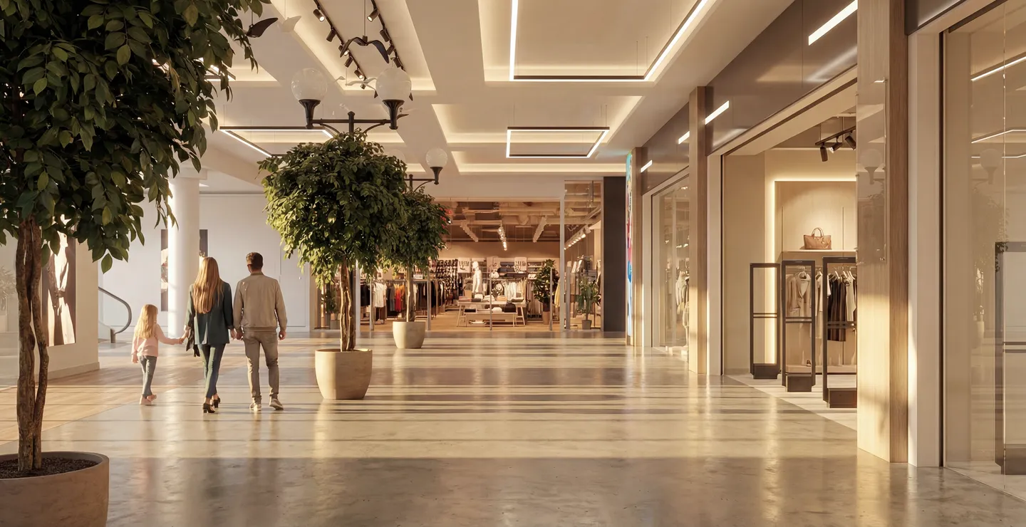 Торговый центр рядом с бизнес-центром